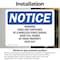 Signmission Warning Dogs Are Contained By A Wireless, 5 in W x Rectangle, Vinyl Decal OS-2PACK-NS-D-35-L-18909 - alternate 3